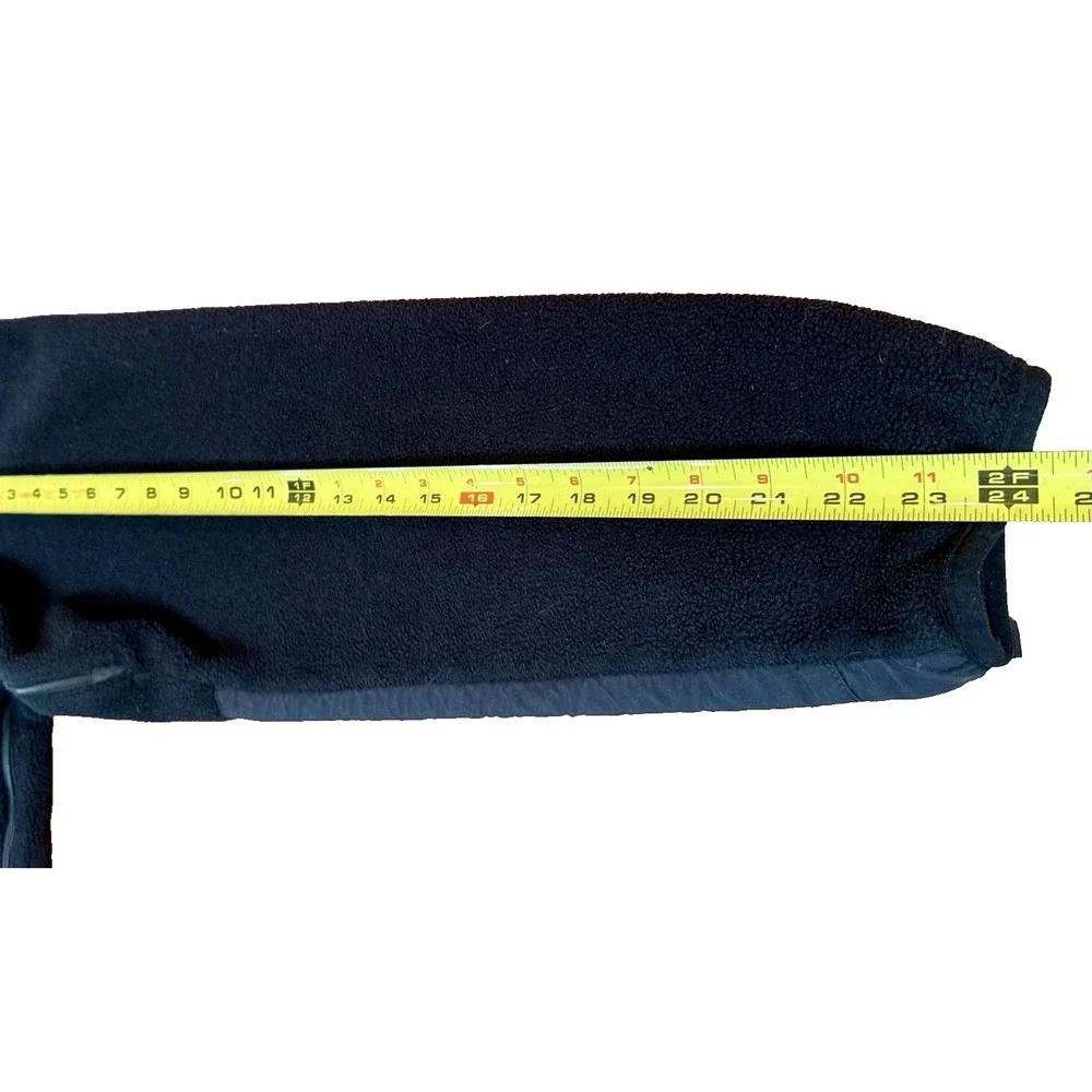 The North Face Mens Polartec Fleece Jacket Full Zip Black Size XL